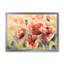 Coquelicot rouge sur un champ - peinture sur toile-59842692-59842693