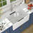 33" L x 20" W Farmhouse Sink White Ceramic Workstation Kitchen Sink Single Bowl Apron Front Sink-125421503