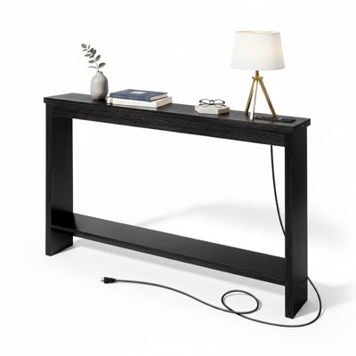 Console Table Sofa Table with Power Outlet