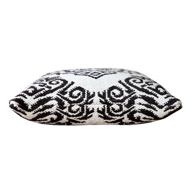Classic Textured Woven Medallion Throw Pillow