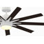 Ventilateur de plafond sur mesure intérieur / extérieur Odyn - moteur à courant continu blanc mat avec ensemble de lumières DEL-43413572
