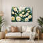 Botanical Gardenias Beige Metal Wall Art-1058144810