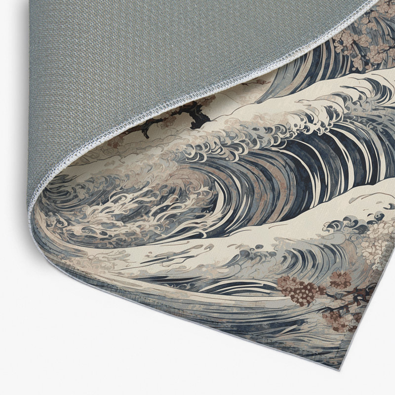Sakura Flow Indoor And Outdoor Area Rug, Rectangle 9' x 12'