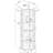 22.24"D Corner Curio Cabinet With 4 Adjustable Tempered Glass Shelves And Solid Wood Legs 16.77"D Lighting,-127222941