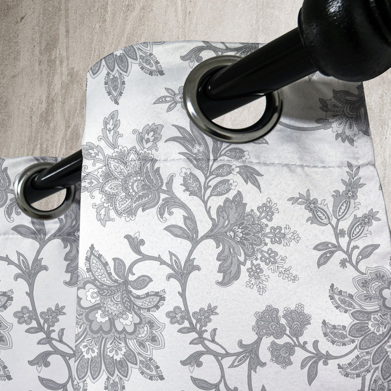 Sateen Semi Sheer Curtain Pair, 50" W x 96" L