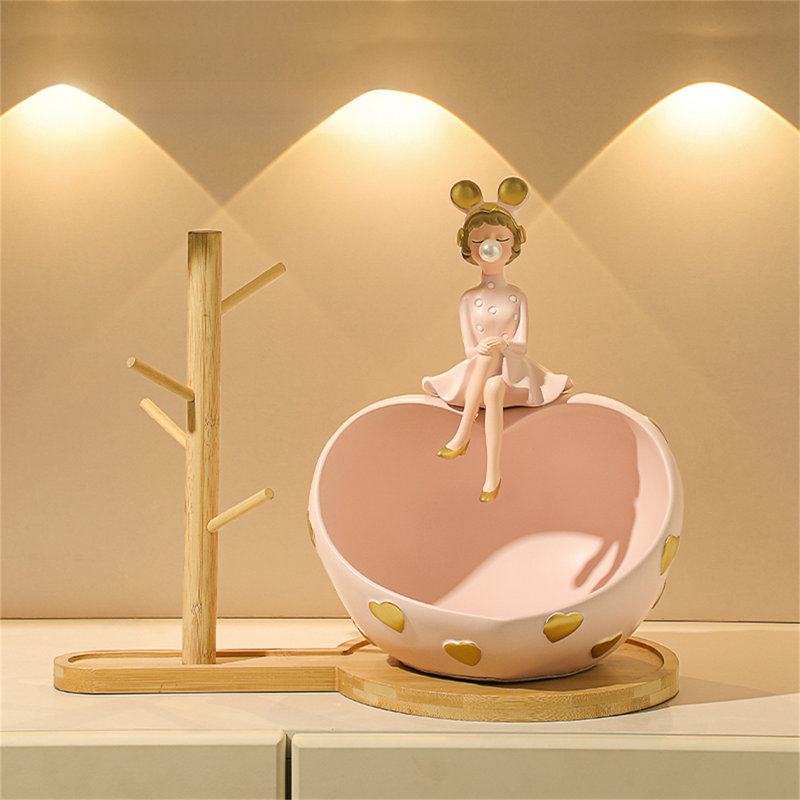 Key Storage Ornament, Pink