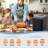 KBS 20-in-1 2LB Bread Maker Machine with 2 Custom Menus,Gluten-Free & 15H Delay Timer, Nonstick Pan, LCD Display, Black