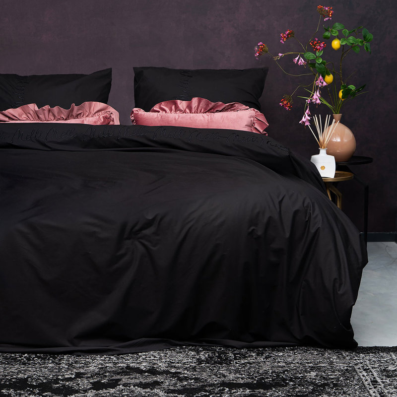 Solid Colour Duvet Cover Set with Pillowcases, 140 x 220 cm - 2 Pillowcases (60 x 70cm)