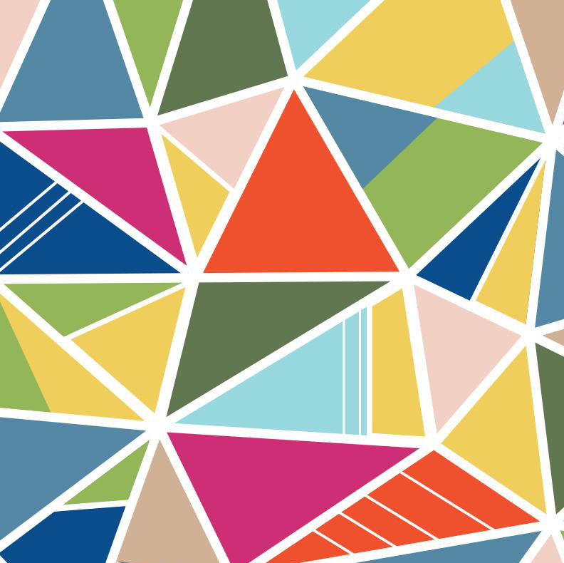 Collide-O-Scope Geometric Wallpaper Roll by Jamie Graney, Spring