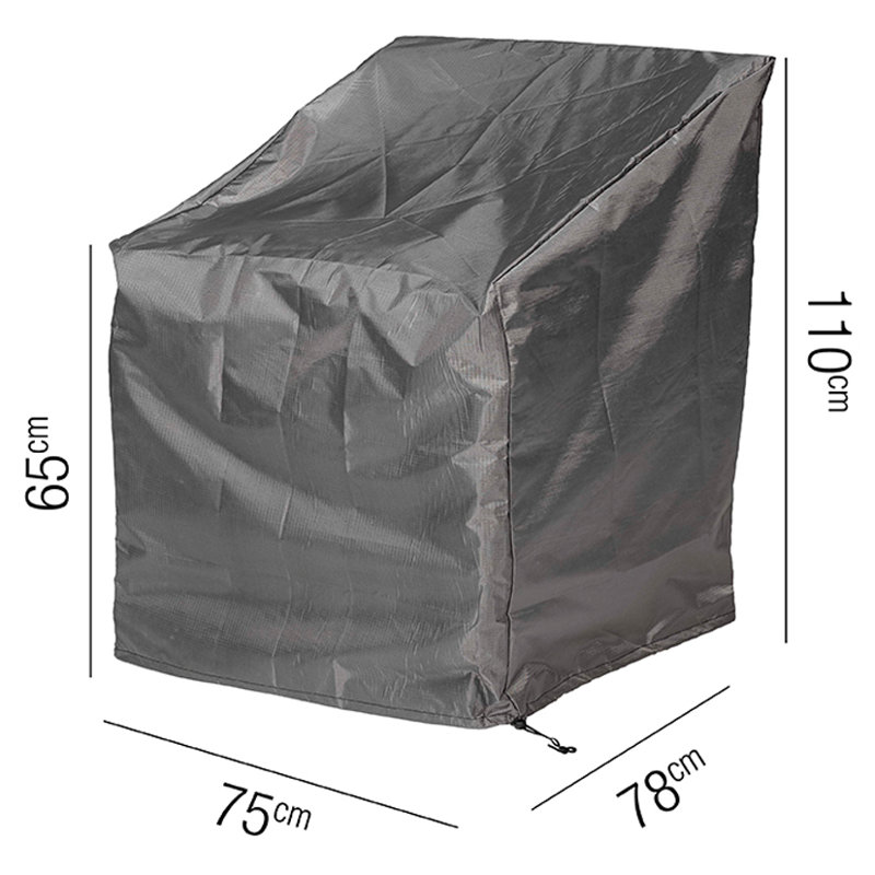 Jayant Outdoor Patio Chair Cover, 110cm H x 75cm W x 78cm D