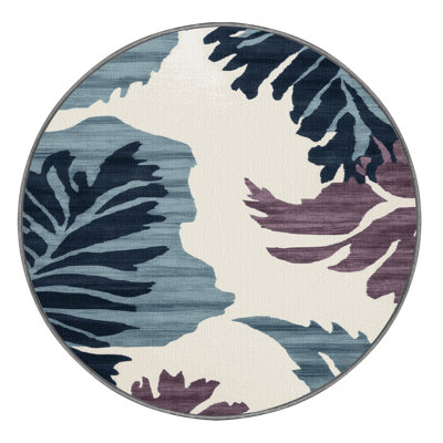 Tapis gris aquarelle lavable à la machine