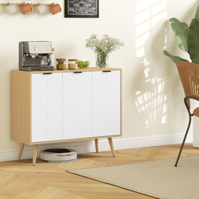 Buffet, armoire d'appoint avec tablettes réglables