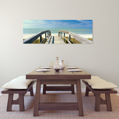 Boardwalk On The Beach, Gasparilla Island, Florida, Usa Abstract Architecture Beach Wall Art