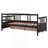 Twin Size Daybed Wood Bed With Two Drawers,Espresso-364699007-364698945