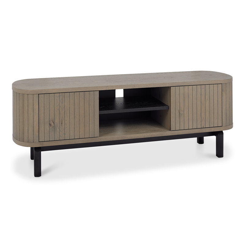 Unfinished Entertainment Centre for TVs up to 65", Grey Wood