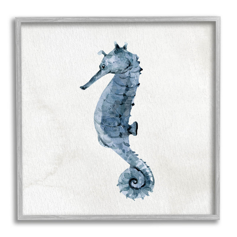 Hippocampe nautique, art de la giclée par Kim Allen, H 12 po x l 12 po x P 1,5 po, Estampe numérique Farmhouse