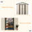 Outdoor Storage Garden Shed 5FTx3FT Apex Roof