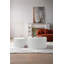 Ensemble de 2 tables gigognes blanches en MDF Handcraft relief pour salon / bureau / espace de loisirs