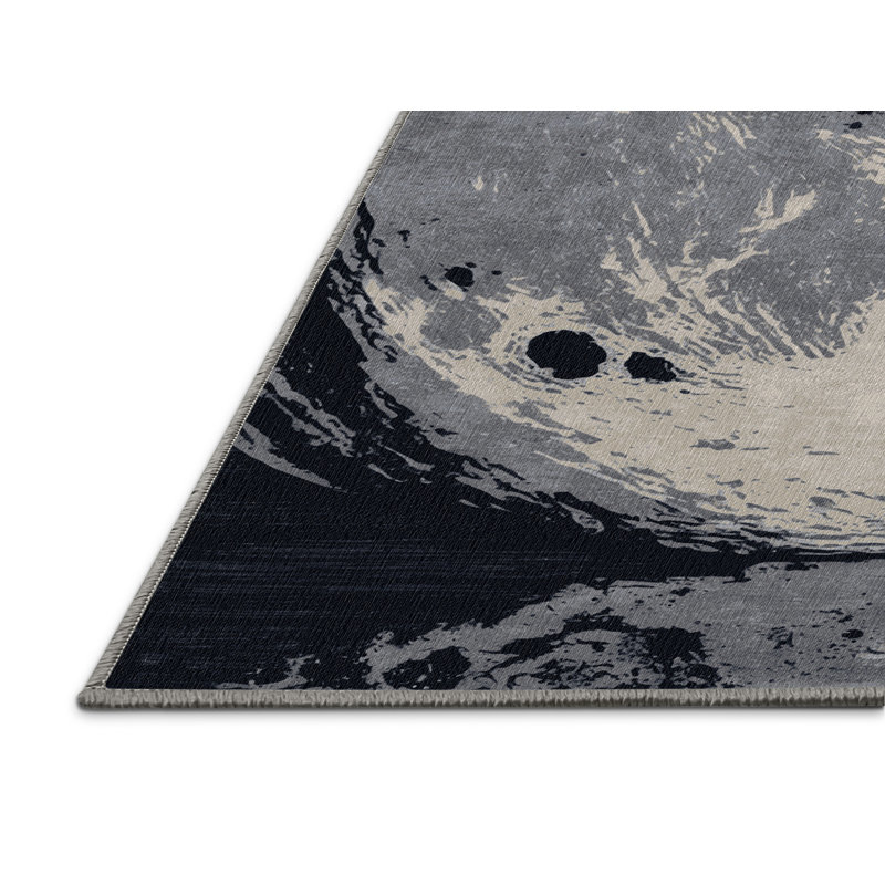 Tapis gris lavable à la machine, Rectangulaire 8 pi x 12 pi