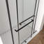 Porte de douche de 56 à 60 po x H 76 po, double coulissante, verre trempé, noir mat, antirouille et imperméable-117060966