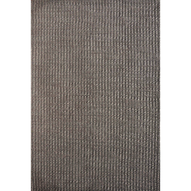 Tapis gris anthracite en laine noué à la main Lazzaro