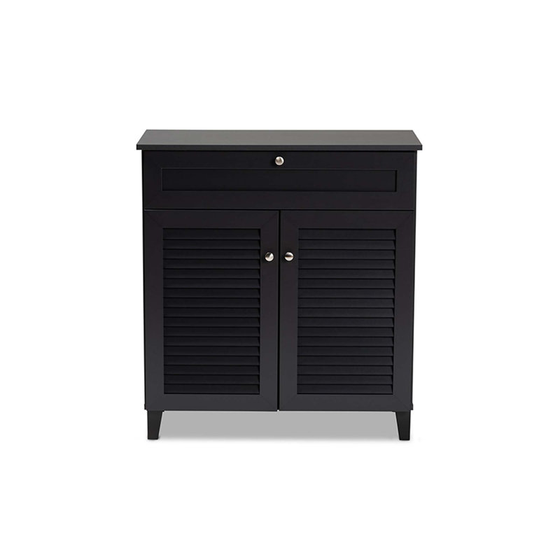 Rangement à chaussures 12 paires, H 33,38 po x l 30,75 po x P 14,7 po, Marron foncé