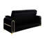 Causeuse rembourrée noire Ruby-125543209
