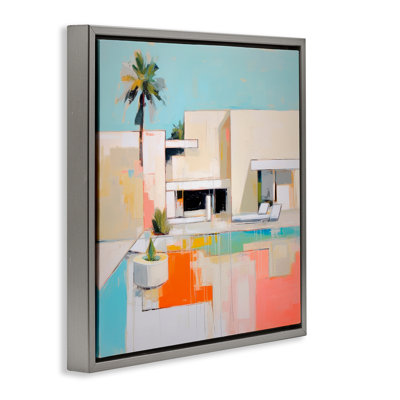 Art mural moderne sur toile flottante moderne par Irena Orlov