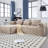 Modular Sectional Sofa, Modern Modular L-Shaped Sofa With Chaise Longue, Equipped With Small Side Pockets And Free Of Compression During Installation.-397817492