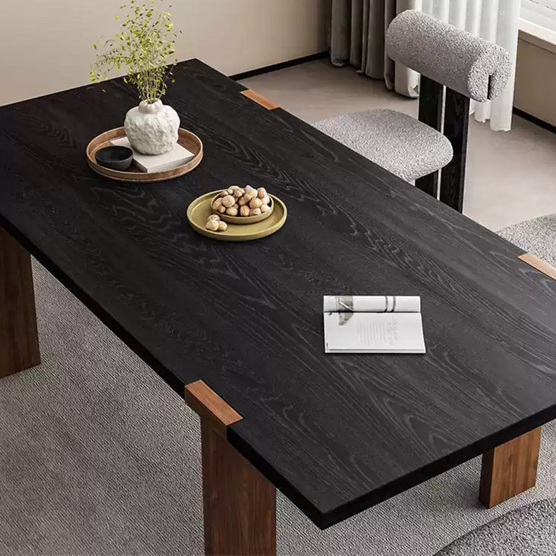 Ensembles de table de salle à manger en bois massif., H 29,53 po x L 78,74 po x l 35,43 po
