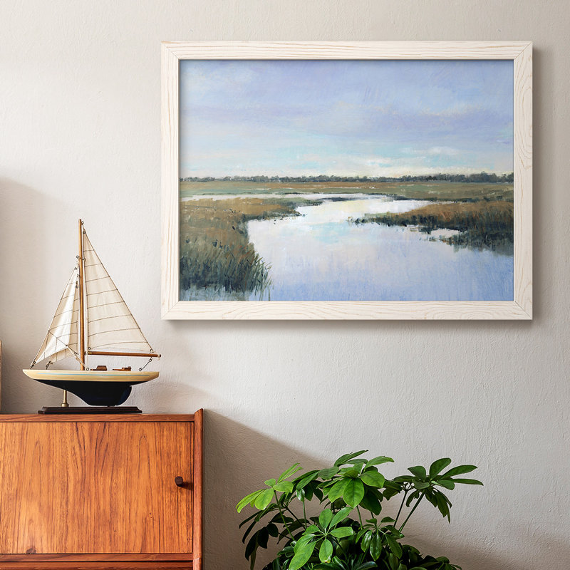 «Coastal Plains I», reproduction sur toile, Blanc, H 14 po x l 20 po x P 1,5 po