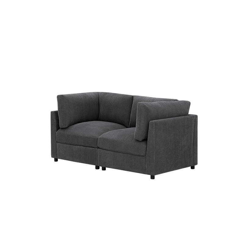 Faymill Loveseat, Midnight Gray