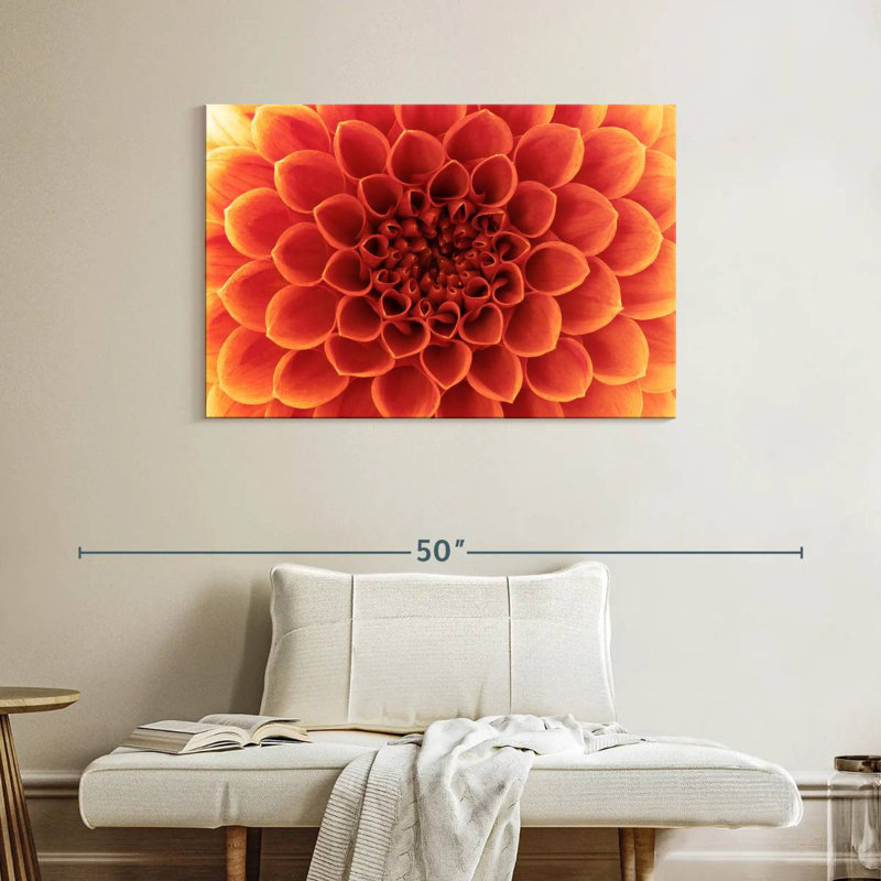Dahlia orange Harnek, H 26 po x l 39 po