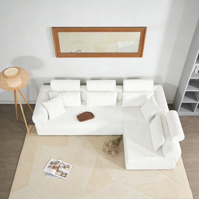 Canapé modulaire en L, Beige