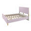 Lit double Gaines, finition rose ultrabrillant