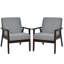 Fauteuil en lin l 23 po Janyce-795444153