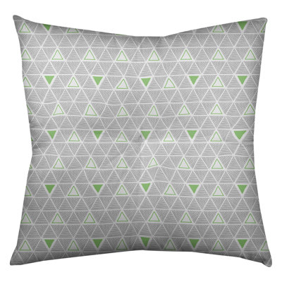 Coussin de sol classique à motif de triangles dessinés à la main
