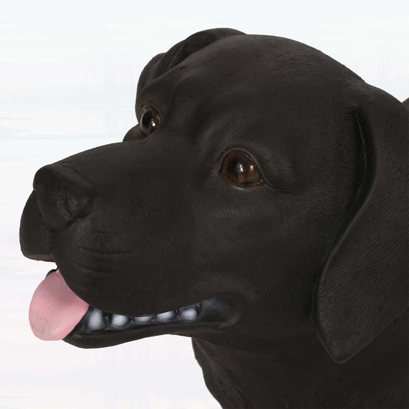 Élégant banc pour chien noir mat MGO - aucun assemblage requis