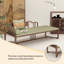 70,87 po Nouveau fauteuil impérial en bois massif vert de style chinois
