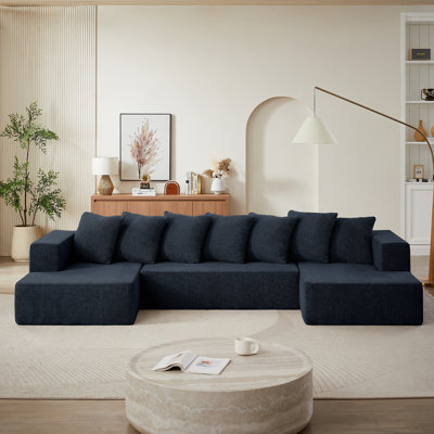 Ensemble de canapé modulaire en U Chenille