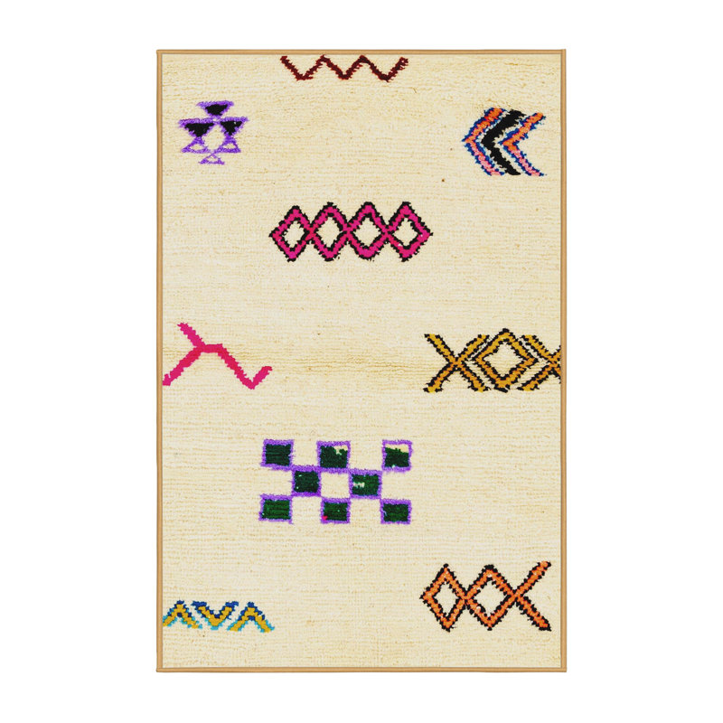 Abstract Indoor Rug, Rectangle 4' x 6'