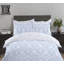 NightComfort Damask Blue Cotton Rich Duvet Cover Set with Pillowcase-74521202