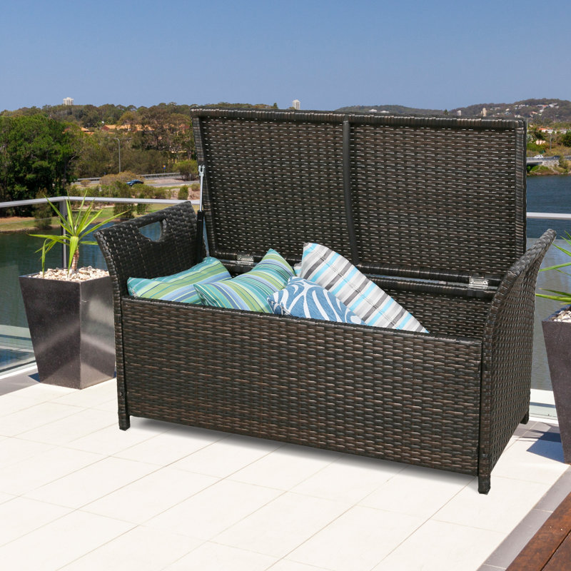 Banc de rangement Pape, Rouge