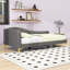Lit de jour rembourré en lin pour le salon-346381561-346106653
