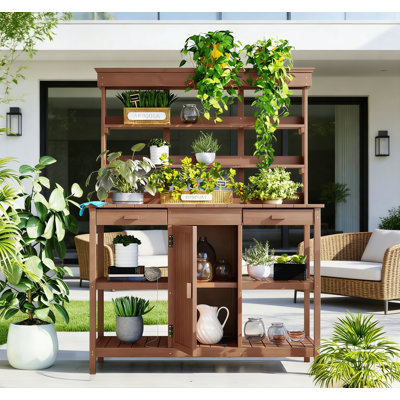 Armoire de rangement avec tiroirs pour l'extérieur
