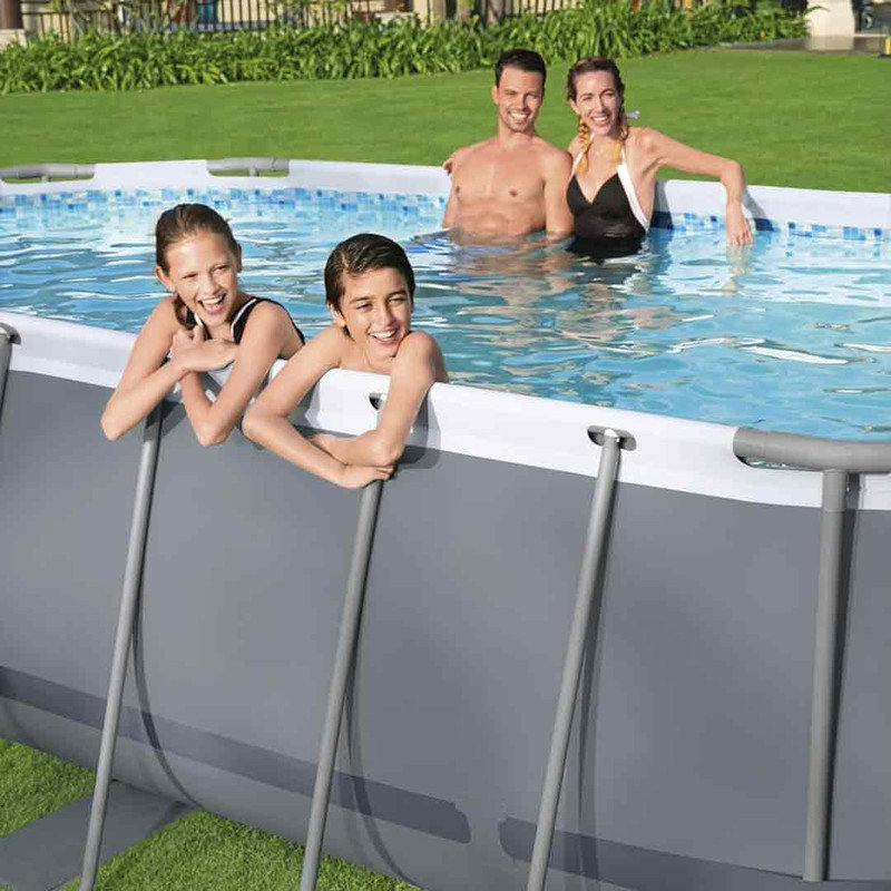 FERACT 3.2 ft x 14 ft x 8.1 ft Metal Frame Set Pool | Wayfair
