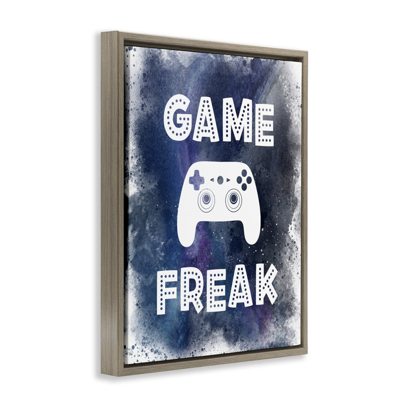 Cadre flottant Game Freak Splash, design par Marcus Prime, Cadre flottant orme Montalcino, H 21 po x l 17 po
