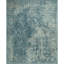 Wool Oriental Area Rug in Teal/Ivory-2056425987