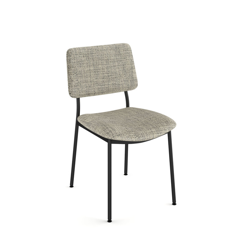 Chaise d'appoint en noir, Noir, Crème