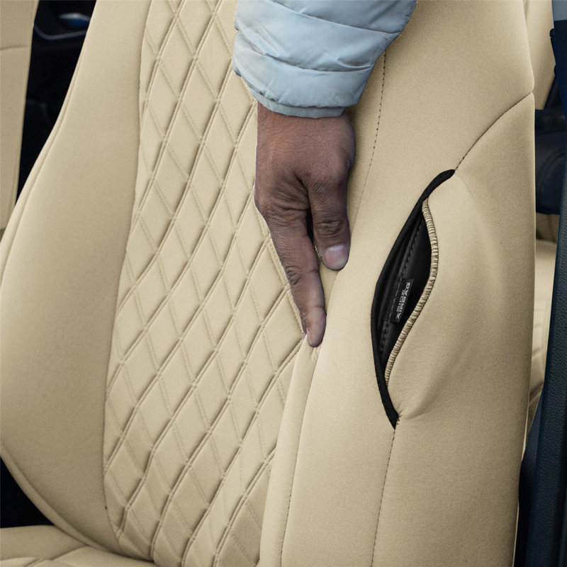 Elastic Automobile Cover By FH Group, Dark Beige